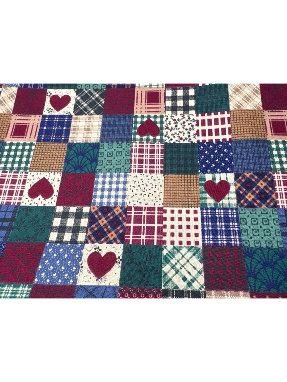1/2 x 44" yard Cotton Patchwork Fabric Cranston Heart Quilt Material